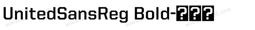 UnitedSansReg Bold字体转换